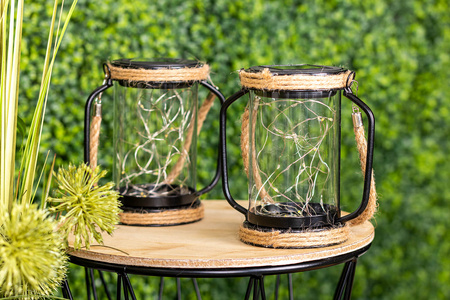 LED solární lampa Venkovní zahradní závěsná stojací lucerna 3000K IP44 soumrakový senzor