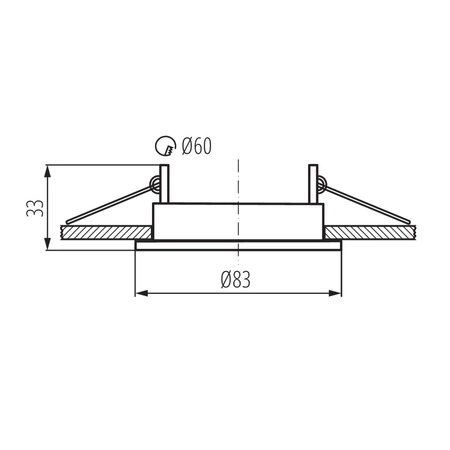 LED GU5.3 GU10 Kruhové černé halogenové bodové svítidlo Alor Kanlux s nastavitelnou výškou pod omítku