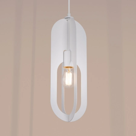 NICUS 1 E27 Bílá moderní stropní závěsná lampa SOLLUX