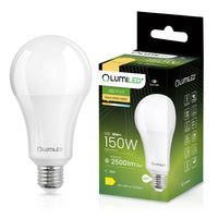 Žárovka LED E27, A80 18W = 150W 2500lm 3000K Teplá bílá 260° LUMILED