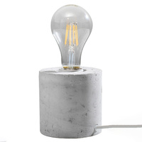 SALGADO E27 Betonová noční stolní lampa SOLLUX
