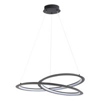 Stropní závěsné svítidlo LED 44W 5300lm 4000K neutrální 120° černá TANGO Sanico Goldlux