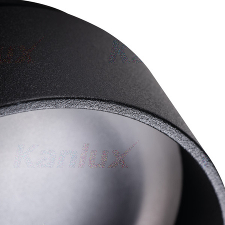 LED GU5.3 GU10 Kruhové černé halogenové stropní bodové svítidlo Govik Kanlux pro zápustnou montáž