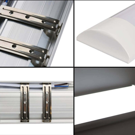 LED lineární garážové pásové světlo 24W 3000K teplé 90cm