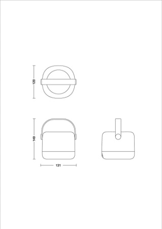 Přenosná solární lampa LED 1,2 W 80 lm 3000K černá Alula Philips
