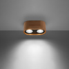 Svítidlo pro povrchovou montáž BASIC 2xGU10 Halogen Spot Dřevěné SOLLUX