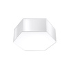 Stropní LED svítidlo SUNDE 2xE27 Šestihranné svítidlo 11cm bílé SOLLUX