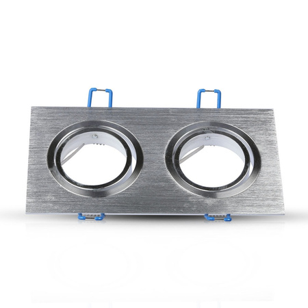 Zapuštěné stropní svítidlo 2xGU10 čtvercový hliník VT-783 V-TAC