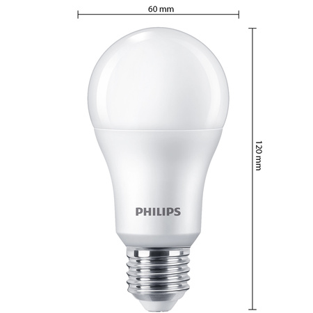 3x LED žárovka E27 A67 14W = 100W 1521lm 2700K teplá bílá Milk PHILIPS