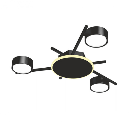 Lustr Stropní svítidlo 3x GX53 9W 830lm 2700K Teplá černá Povrchová montáž Videx