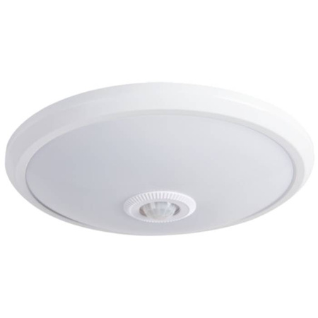 Plafond LED stropní svítidlo pro povrchovou montáž 14W 800lm 4000lm neutrální kulaté bílé PIR čidlo FOGLER KANLUX