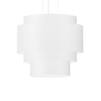 REFLEXION LED závěsné stropní svítidlo 5xE27 Lustr 50 cm bílý SOLLUX