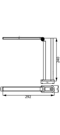 Stolní lampa LED AMBER 5W 4000K stmívatelná USB bílá PHILIPS