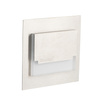 Schodišťové svítidlo LED 0,8W 15lm 6500K Cold Square Silver Sabik Kanlux