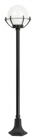 Venkovní stojící zahradní lampa POST Koule s košem 200 K 5002/1/KPO E27 152cm Su-Ma
