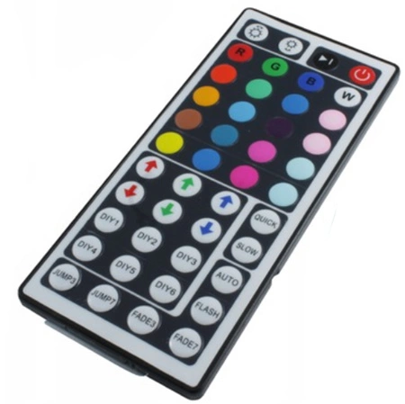 RGB IR LED páskový ovladač 44 tlačítek 6A 72W + dálkový ovladač