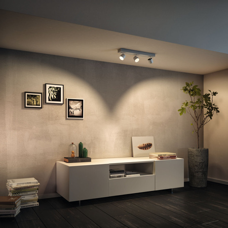 LED STAR stropní svítidlo 3x 4,5W 2700K stmívatelné reflektorové svítidlo pohyblivé bílé PHILIPS