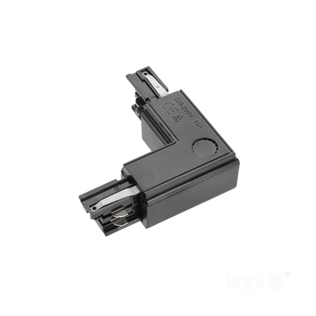 Přípojnicový spínač 3-drátový L levý externí černý Kobi