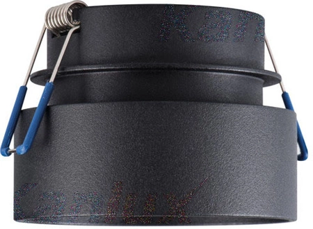 LED GU5.3 GU10 Kruhové černé halogenové stropní bodové svítidlo Govik Kanlux pro zápustnou montáž