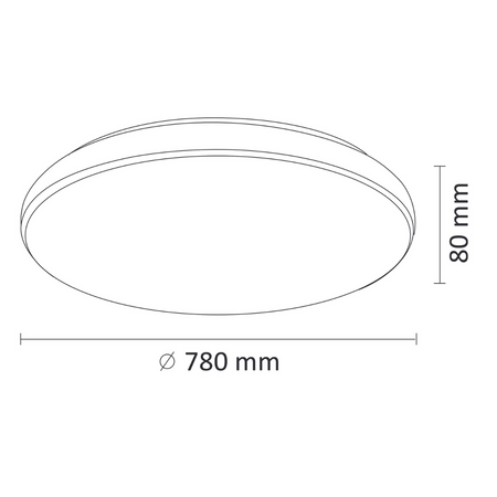 Plafond LED stropní svítidlo 100W 11200lm CCT 115° bílá Stmívatelné Pilot Pirius Sanico Goldlux