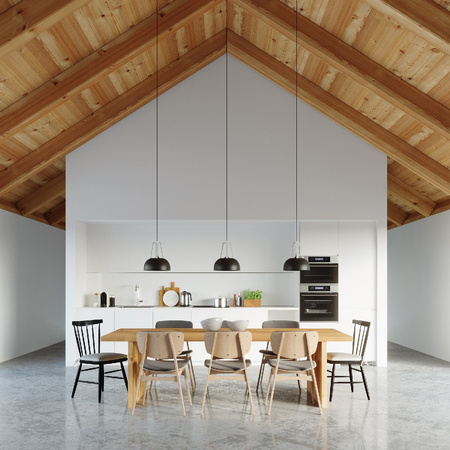 LED závěsné stropní svítidlo CASCO E27 Black White SOLLUX