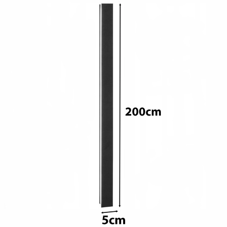 Zahradní lampa LED nástěnná lampa 60W Architektonické svítidlo obdélníkové černé 200CM