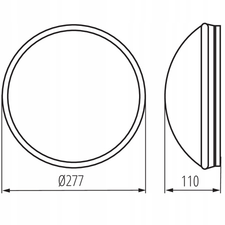 Plafond LED stropní svítidlo se senzorem pohybu Povrchová montáž E27 IP44 Kulaté bílé PIRES KANLUX