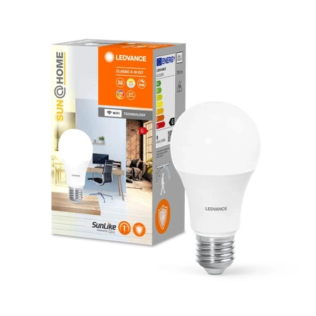 LED žárovka E27 A40 9W = 40W 750lm CCT 200° CRI95 LEDVANCE SMART+ WIFI Stmívatelná SUNATHOME CLASSIC