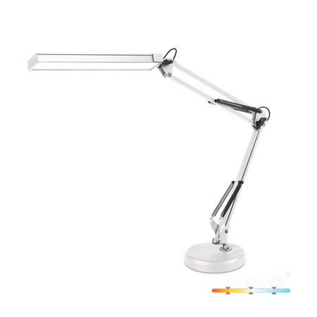 Stolní lampa LED 14W 800lm CCT 120° dobíjecí bílá Tenuix Kobi