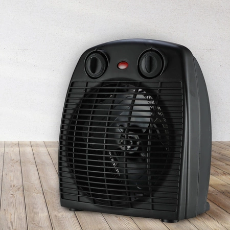 Nastavitelný termostat 2000W černý stojanový ventilátor Sanico Goldlux