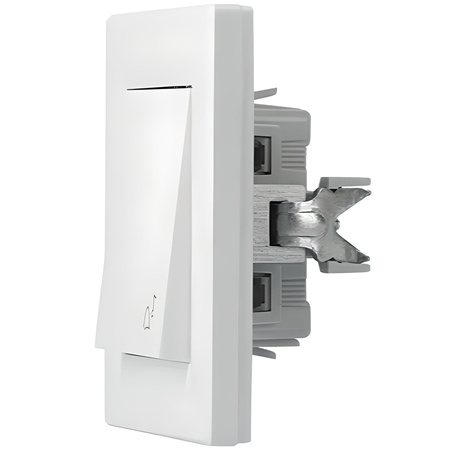 Zvonek Tlačítkový spínač zvonku IP20 BÍLÁ