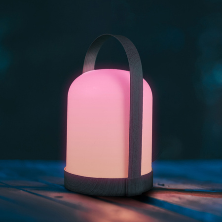 Sanico Goldlux Přenosná bateriová LED kempingová lampa 0,3 W 3000K RGBW bílá menší Sanico