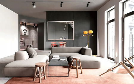 Osvětlovací lišta 1.5m + 3x reflektor lištový, GU10 Čtvercová Černá LUMILED