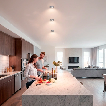 Skleněné Halogenová Podhledové svítidlo GU10, MR16 Nastavitelná Čtvercová ARIAN LUMILED