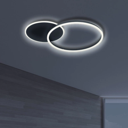 Stropní svítidlo LED 33W 2700lm 4000K neutrální černá ROMAN Sanico Goldlux