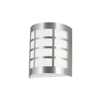 Zahradní lampa LED nástěnná lampa SEVILLA E27 IP44 Půlkruhová bílá chromová RABALUX