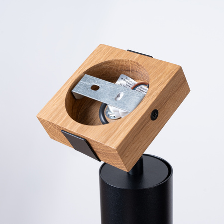 Nástěnné svítidlo FAGER 1 GU10 černé skandinávské SOLLUX