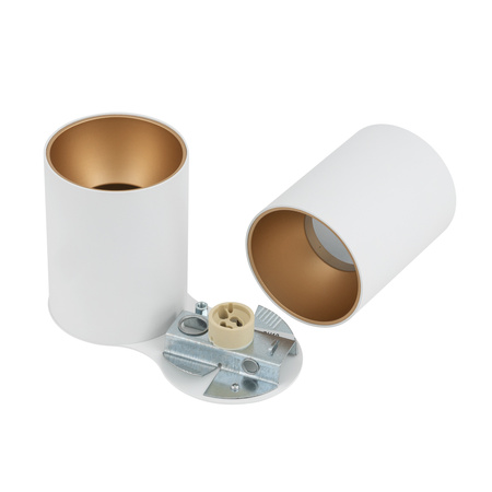 EYE TONE II Plafondová lampa 7665 Nowodvorski Bílo-zlatá 2xGU10 Stropní bodová lampa Moderní