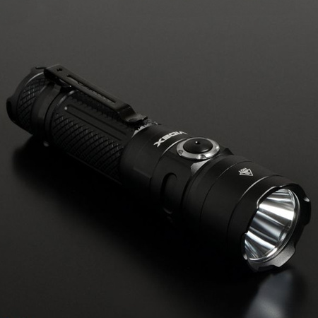 Taktická LED dobíjecí vodotěsná svítilna 20W 4000lm 6000K A406 velmi výkonná VIDEX