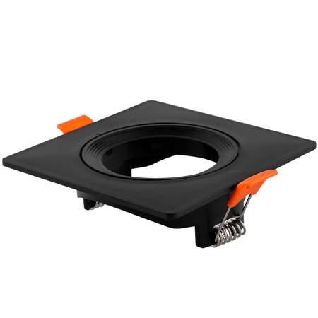 Halogenová Podhledové svítidlo GU10, MR16 Nastavitelná Čtvercová Černá VENTUS LUMILED