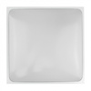 Plafond LED světlo pro povrchovou montáž 2x E27 White Square Ecolight