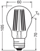 LED žárovka A60 E27 7,2W = 100W 1521lm 4000K Neutrální 320° vlákno CLASSIC ENERGETICKÁ ÚSPORNOST Osram