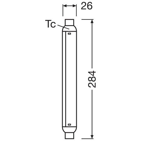 LED trubicová žárovka S15s 7W = 57W 750lm 2700K Warm 140° LINE Osram