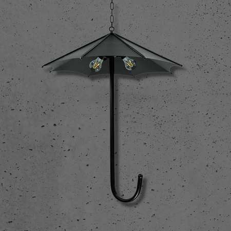 Stropní závěsné svítidlo Lustr 3xE27 UMBRELLA Black - GOLDLUX (Polux)