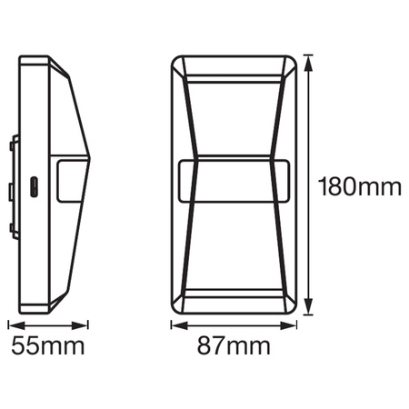 LED ELEMENTÁRNÍ VENKOVNÍ LAMPA Šedá 10W 4000K Senzor ENDURA PRO LEDVANCE