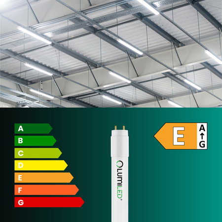 LED Zářivková trubice G13, T8 9W 990lm 6500K 160° 60cm Studená bílá LUMILED