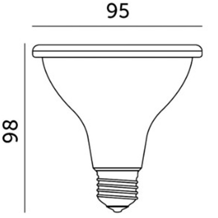 LED žárovka pro rostliny 9W E27 1200K White KOBI PLANTS