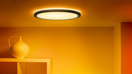 Plafond LED světlo pro povrchovou montáž 22W CCT + RGB Black SMART WiFi WiZ