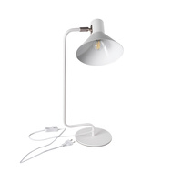 Stolní stolní lampa Školní kancelářská noční lampa Nastavitelná E14 Bílá Nedia Kanlux