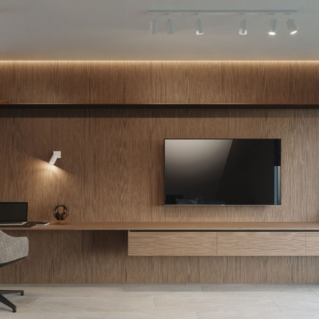 Svítidlo pro povrchovou montáž RING 4 4xGU10 Reflektor halogenový pohyblivý Minimalistický bílý SOLLUX